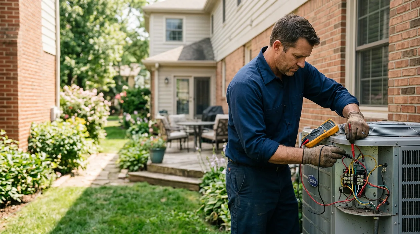 HVAC technician working near Green Lake, WI